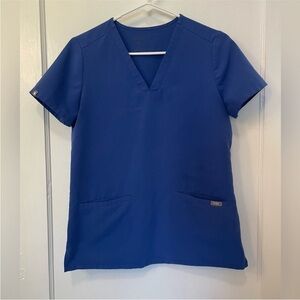 Figs Casma Scrub Top Denim Blue XS Limited Edition